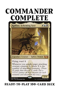 Mazo de comandante personalizado Raffine, Scheming Seer CONNIVE sorteo de cartas mágico Magic Magic Magic Magic Magic Magic Magic Magic Magic - Imagen 1 de 2