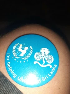 Mädchenführer UNICEF in Sri Lanka Vintage Abzeichen  - Bild 1 von 2