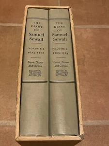 Diary of Samuel Sewall Hardcovers 2 Vol 1674-1729 Judge Witchcraft Trials USA - Picture 1 of 17