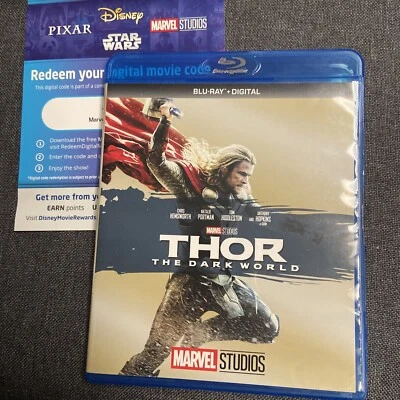THOR The Dark World  Blu Ray Chris Hemsworth Natalie Portman Tom Hiddleston (E3) - Image 1 of 3