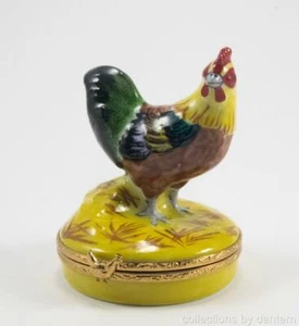 Artoria Porcellana Scatola Limoges, Gallo, #41 - Foto 1 di 9