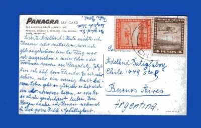 PANAMERICANA, POSTAL DE CHILE A ARGENTINA, EN MUY BUEN ESTADO Foto 1 de 2