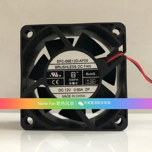 Ventilador 1 PIEZA DWPH EFC-06E12D-AF09 DC12V 0.60A 6025 6CM 2 hilos ventilador de refrigeración - Imagen 1 de 3