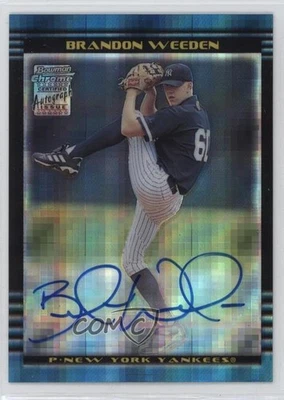 2002 Bowman Chrome Draft Picks & Prospects /150 Brandon Weeden Rookie Auto RC - Image 1 of 2