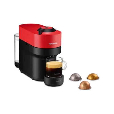 KRUPS Vertuo Pop Macchina Caffè Capsule Nespresso VertuoLine Rosso/Nero XN920510 - Immagine 1 di 4