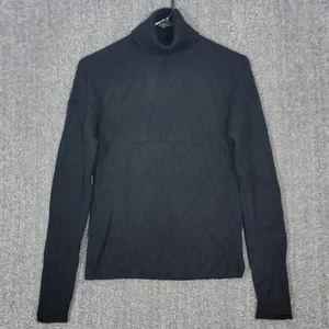 Valerie Stevens Pullover Damen Medium Schwarz 100% Kaschmir Langarm Rollkragen - Bild 1 von 12