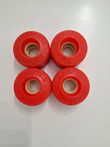 Vintage 80s Red Kryptonics Kryptos skateboard wheels Set Of 4 Star Trac - Picture 1 of 8