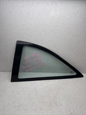 Honda Civic 2001-2005 cupé lado izquierdo del conductor cuarto de vidrio OEM Foto 1 de 4