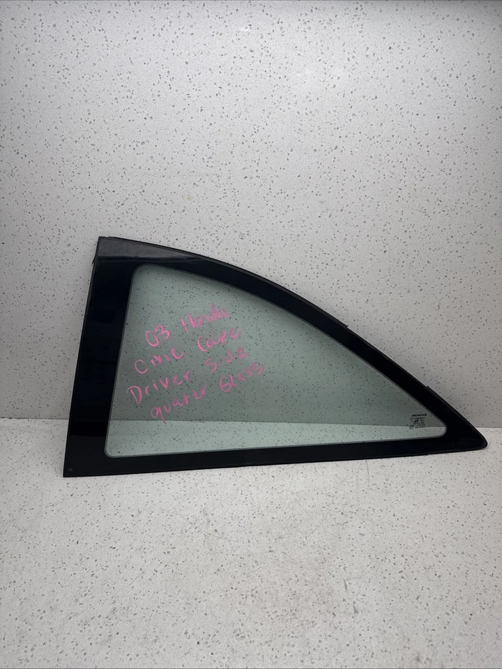 2001-2005 Honda Civic Coupe Left Driver Side Quarter Glass  OEM - Изображение 1 из 4