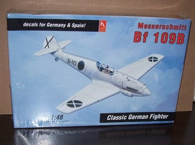 Avión de combate español o alemán Messerschmitt Bf 109B sellado 1:48 por Hobby Craft Foto 1 de 3