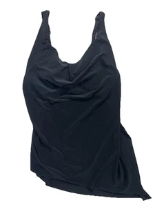 MAGICSUIT by MIRACLESUIT Black Winnie Tankini Swimsuit Swim Top Size 8-New - Picture 1 of 12