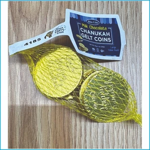 2x Chanukah Gelt Coins Bags Milk Chocolate 2oz Rite Lite Hanukkah Candy Gift - Picture 1 of 13