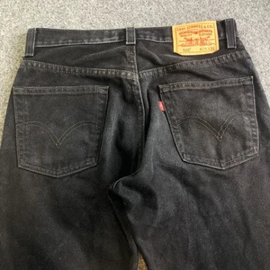 Vintage Levis 505 Mens 29x32 Black Regular Fit Vintage Y2K Straight Leg Faded - Picture 1 of 12