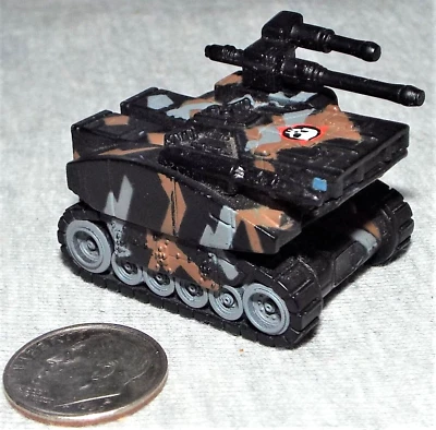 Small Micro Machine Plastic Zephyr T-30 FuturisticTank in Black Camouflage - Image 1 of 3