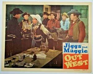1950 Jiggs And Maggie Out West, Joe Yule, Renie Riano Vtg Lobby Card Comedy, BN6