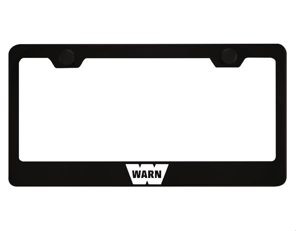 WARN license Plate Frame | Reflective White | Wheels Rims Performance Racing  - image 1 of 1