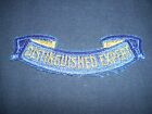 Distinguished Expert Patch New 1.25 x 1.25 Inches Blue and Gold