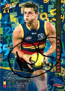 Signed 2016 Adelaide Crows AFL Select Hot Numbers Card - Matt Crouch - Picture 1 of 3