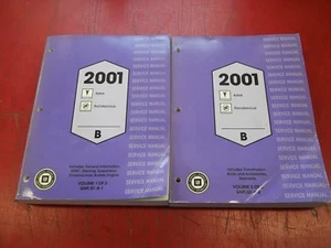 GM Dealer Factory 2001 Aztek Rendezvous Service Repair Shop Manual 2 Book Set - Bild 1 von 2