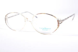 Lucia Bianco LB JV96 Clear/Brown Oval Full Rim vintage Women’s new glasses - Picture 1 of 4