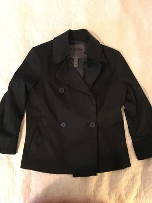 Chaqueta de chaquetón Bitten by Sarah Jessica Parker negra corta con botones (S) Foto 1 de 4