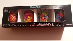 Rick and Morty Glaswaren Set - 4er Set - 1,5 Unzen Schnapsbrille - Bild 1 von 6