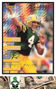 1995 Fleer Shell FACT #12 Brett Favre - Green Bay Packers - Picture 1 of 2