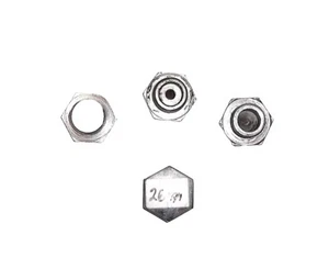 70s VINTAGE TRIUMPH #26-711 [?] FORK TOP NUT, VG-EX/ORIGINAL/PRICED EA (#IRON07) - Picture 1 of 2