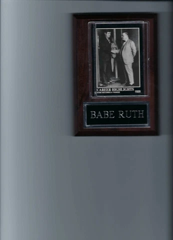 BABE RUTH PLAQUE BASEBALL NEW YORK YANKEES NY MLB   C2 Cover