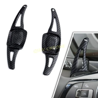 Auto Schaltwippen Für VW Tiguan Golf Polo Gangschaltung Extensions Carbon Faser/ - Bild 1 von 4