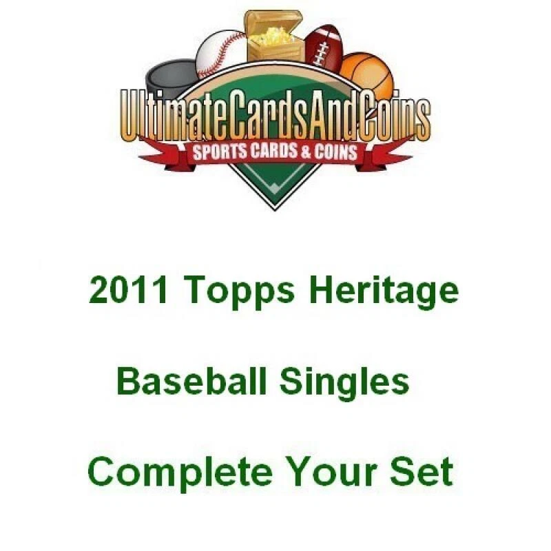2011 Topps Heritage Baseball Complete Your Set 1-200 NM-MT - Image 1 of 1
