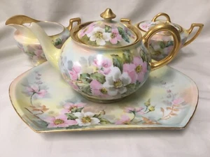 MZ Altrohlau CMR Czechoslovakia/Thomas Hand Painted Floral Porcelain TEA SET - Picture 1 of 19