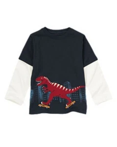NWT Gymboree City Dino Dinosaurio T-Rex Tyrannosaurus Rex Tees Camisa NEW Boys 10 - Imagen 1 de 2