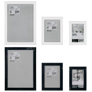 IKEA FISKBO Bilderrahmen Fotorahmen Bilder Foto Rahmen 10x15 13x18 21x30 cm - Bild 1 von 7