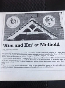K3-3 Ephemera 1976 Article Rose Cottage Metfield East Suffolk - Foto 1 di 1