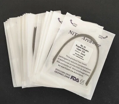 20 Packs Dental Orthodontic Super Elastic Wire Niti Round Arch Wires Ovoid Form - Image 1 of 4