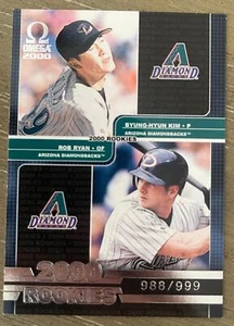 2000 Pacific Omega #156 Byung-Hyun Kim / Rob Ryan Arizona Diamondbacks SN - Picture 1 of 2