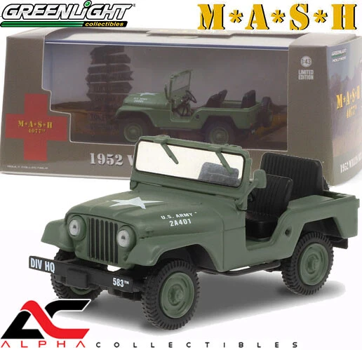 GREENLIGHT 86590 1:43 1952 WILLYS M38 A1 (MASH) - Image 1 of 1