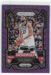 2023-24 Panini Prizm Monopoly Rudy Gobert Purple Wave #54 - Picture 1 of 2