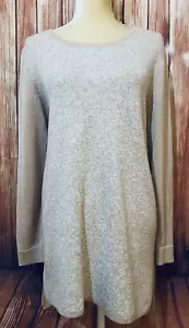 Maglione donna XXL Apt. Maglia leggera 9 pesca glitter maniche lunghe morbide - Foto 1 di 12