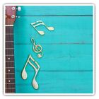 2 X Square Stickers 7.5 Cm - Acoustic Guitar Music Band Notes Cool Gift #15843