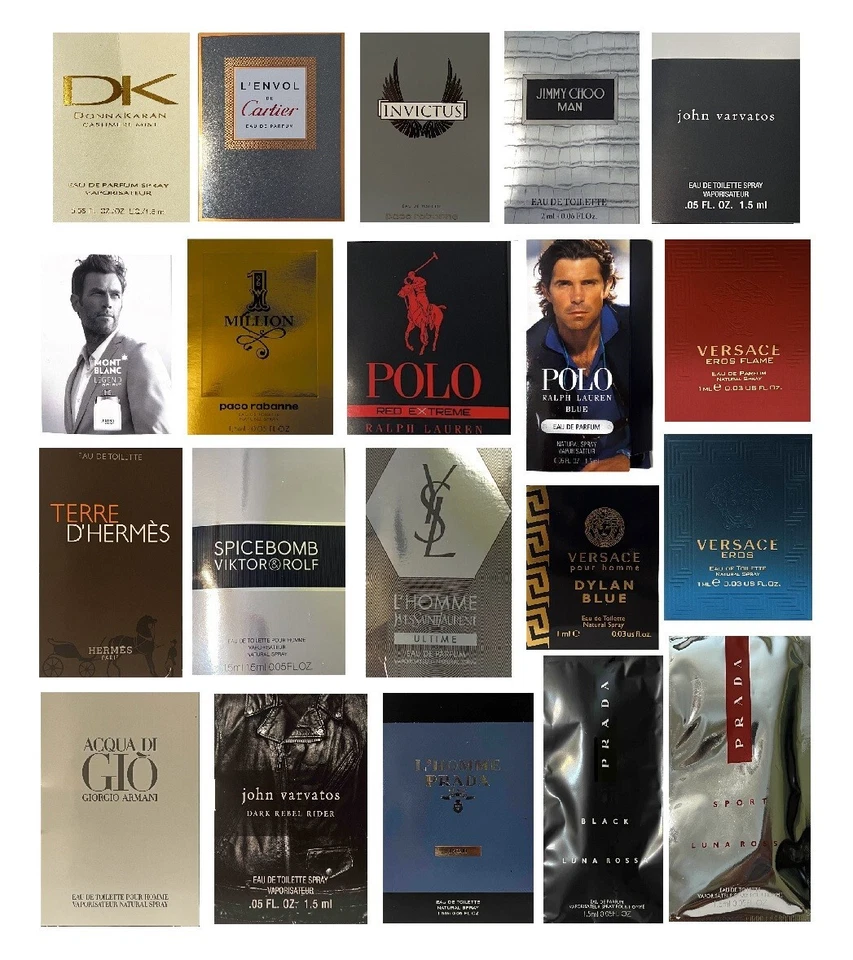 Frascos masculinos de amostra de perfume de colônia de designer novo - Frete combinado - Imagem 1 de 1