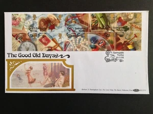 GB Benham 1992 Greetings 'Good Old Days' Set on First Day Cover - Harrogate SHS - Picture 1 of 1
