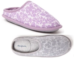 Women's Slippers Dearfoams Flocked Memory Foam size S, XL NEW - Picture 1 of 5