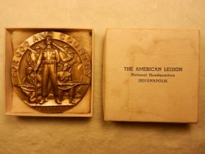 American Legion School Award 2,5+ Bronzemedaille Medallic Art Co (MACO) Orig Box! - Bild 1 von 5