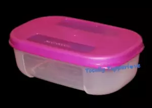Mini contenedor individual Tupperware Freezer Mates 4 oz. Púrpura Vintage NUEVO - Imagen 1 de 2