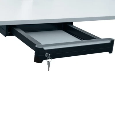 Materialschublade anthrazit abschließbar Unterbauschublade Schreibtischschublade - Bild 1 von 4