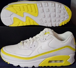 2019 Nike Air Max 90 / Undefeated White Optic Yellow SZ 8 ( CJ7197-101 ) - Picture 1 of 6