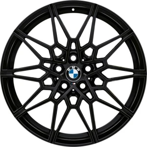 OEM BMW M3 M4 FACTORY BLACK G80 G81 G82 M826 M 826 COMPETITION STOCK RIMS WHEELS - Picture 1 of 4