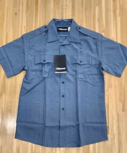Neu Blauer Class Act Polizei Uniform Hemd - Kurzarm - Französisch Blau 8610-5 - Bild 1 von 9